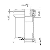 Deda Classic 2 Upper/Lower External Cup 1.5 Blk Headset